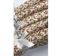 Florence Lilly Pack of 10 Quality Padded Clothes Hangers ~ Several Patterns to choose from .. (Florence Cream)