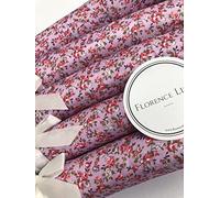 Florence Lilly Pack of 10 Quality Padded Clothes Hangers ~ Several Patterns to choose from .. (Florence Purple)