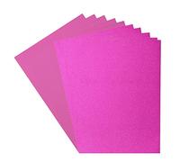 Florence Pink Glitter Paper and Cardstock - A4 Craft Paper - 10 Sheets - 250/216 GSM
