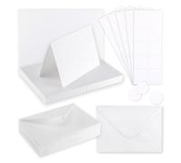 Florence Post Cards and Envelopes White - Papercrafts - Plain Cards and Envelopes for Your Card Making Supplies and Scrapbook Accessories - Folded