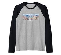 Florence Prefecture Italy City Florence Vintage Italia Raglan Baseball Tee