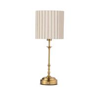 Florence Rechargeable Touch Table Lamp Antique Brass with Shade | Touch dimmer control with included LED bulb and elegant antique brass finish for ambient lighting.