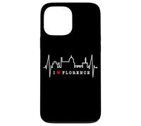 Florence Skyline Italian Heartbeat Italy Fan I Love Firenze Case for iPhone 13 Pro Max
