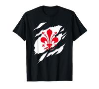 Florence Tuscany Italy 3D Effect Italian Design Flag T-Shirt