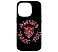 Florence Tuscany Italy with Florintine Lily Distressed Print Case for iPhone 14 Pro