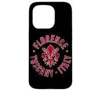 Florence Tuscany Italy with Florintine Lily Distressed Print Case for iPhone 15 Pro