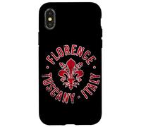 Florence Tuscany Italy with Florintine Lily Distressed Print Case for iPhone X/XS
