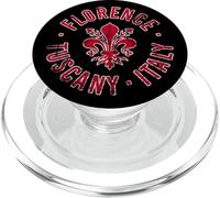 Florence Tuscany Italy with Florintine Lily Distressed Print PopSockets PopGrip for MagSafe