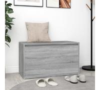 florence wooden hallway seating bench in grey sonoma