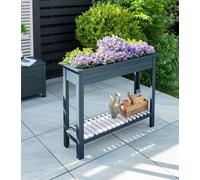 Florenity High Planter with Zinc Tray Norfolk Leisure Lifestyle Dark Blue One Size