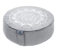 Florensi Meditation Cushion - Comfortable Floor Pillow - Traditional Tibetan Meditation Pillow with Beautiful Velvet Cover - Large Floor Cushion Seating for Adults - Premium Yoga Buckwheat Bolster