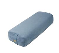 Florensi Yoga Bolster Pillow-Luxurious Velvet Bolster for Restorative Yoga-Large Rectangular Cushion with Carry Handle-Supportive Meditation Cushion-Machine Washable Cover and Carry Handle(Light Blue)