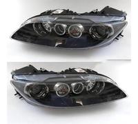 FLORENTER Lamp Hoods 2pcs A Pair Headlight For Mazda 6 For Mazda6 2003-2015 Front Bumper Headlight Headlamp Assembly Head Light Head Lamp Headlight(Black)