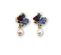 Florentine Muse Baroque Pearl Drop Earrings, Renaissance Inspired Romantic Jewelry with Real Freshwater Pearls, 14K Gold Plating & Hypoallergenic Sterling Silver Posts, Statement Earrings for Women