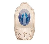Florentine Porcelain Miraculous Mary small Holy water font 5