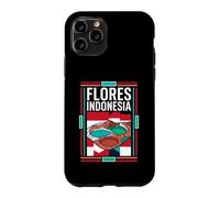 Flores Indonesia Kelimutu Crater Lakes Flag Vintage Art Case for iPhone 11 Pro
