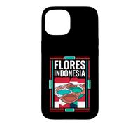 Flores Indonesia Kelimutu Crater Lakes Flag Vintage Art Case for iPhone 15