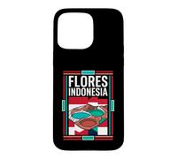 Flores Indonesia Kelimutu Crater Lakes Flag Vintage Art Case for iPhone 15 Pro Max