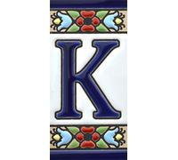 Flores Mini 2,87" x 1,38" Handpainted House Letter Tiles for Signs, Addresses and Names. Address Numbers for Houses