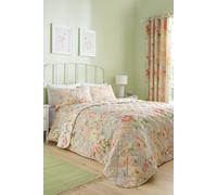 Dreams & Drapes - Heritage Florette Bedspread (230 x 230cm) - Natural Quilted Bedspread - Matching Bedding & Curtains Available - Natural Bedcover