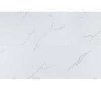 FLOREXP Self Adhesive Vinyl Flooring Tile - 12x12 Inch Peel and Stick Floor Tiles | 30 Packs 1.5mm Thick with Wood Effect for Office, RV, Washroom, Bathroom Cover 2.8 m² White Marble