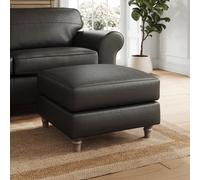 Flori Vintage Leather Footstool