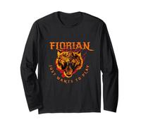 FLORIAN - Cute Boy Name with cool Tiger: Just wants to play Long Sleeve T-Shirt