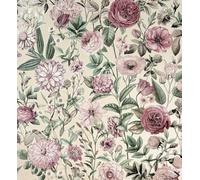 Florian Floral Heavyweight Wallpaper By Vymura Pink - M95708