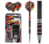 WINMAU Florian Hempel 25 Gram Professional Steeltip Tungsten Darts Set with Flights and Shafts (Stems)