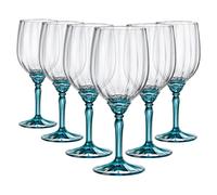 Florian Red Wine Glasses - 535ml - Blue - Pack of 6 Bormioli Rocco Blue One Size