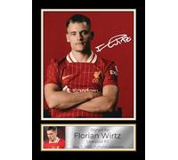 Florian Wirtz Signed Poster Print - Liverpool FC Memorabilia - Gift for Football Fans & Sports Collectors, A4 Poster + Silver Frame