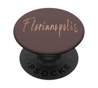 Florianopolis Brazil Vintage elegant design PopSockets Adhesive PopGrip
