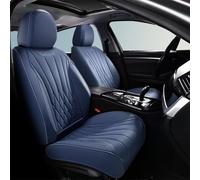 FLORICH 2pack Seat Covers, Waterproof Car Seat Cover, Airbag Compatible, Quick Setup Leather Seat Covers Universal Fit for Cars, Trucks, SUVs - Blue