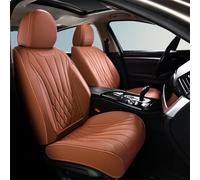 FLORICH Premium Leather Car Seat Covers, Universal Fit Most Vehicles, Brown, 2 Front Set
