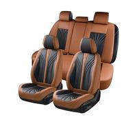 FLORICH Seat CoversFull Set, 5 Seats Universal Seat Covers for Cars, Nappa Leather Auto Seat Protectors, Front and Rear Seat Protector Car Seat Cushions Automotive Vehicle Cover for SUV Pick-up Truck