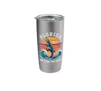 Florida Ain't for The Weak - Alligator Climbing Fence Stainless Steel Insulated Tumbler