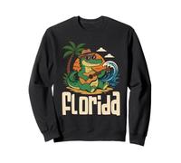 Florida Alligator Beach Vibes Summer Sunset Travel Souvenir Sweatshirt