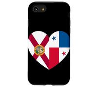 Florida and Panama Flags: Heart Shaped Unity Case for iPhone SE (2020) / 7 / 8
