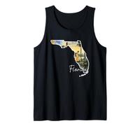 Florida Art Watercolor State Design for Nature Lovers Tank Top