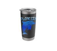 Florida Beach Vacation Funny Sea Animal Dolphin Lover Stainless Steel Insulated Tumbler