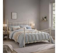 Florida Bed - Ivory Metal - Sizes Available