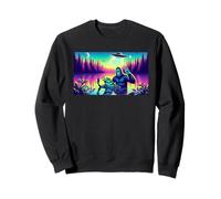 Florida Bigfoot Alligator Alien Vacation Vaporwave Skunk Ape Sweatshirt
