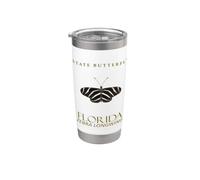 Florida Butterfly Zebra Longwing Design Stainless Steel Insulated Tumbler
