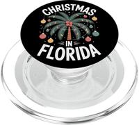 Florida Christmas In The Tropics With Palm Tree Decor PopSockets PopGrip for MagSafe