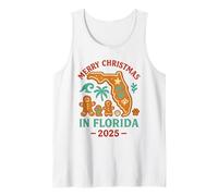 Florida Christmas Shirt Gingerbread 2025 Holiday Vacation Tank Top