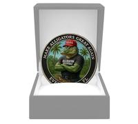 Florida Crocodile Collectible Coin,Funny Florida Crocodile Souvenir Coin | Collectible Humor Keepsake Souvenir for History Buffs Lovers Enthusiasts Men Women