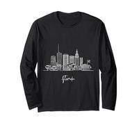 Florida East Coast Skyline US Travel Souvenirs Long Sleeve T-Shirt