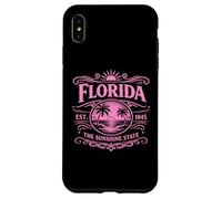 Florida Est 1845 The Sunshine State Vintage Coastal Beach Case for iPhone XS Max
