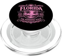 Florida Est 1845 The Sunshine State Vintage Coastal Beach PopSockets PopGrip for MagSafe