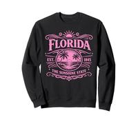 Florida Est 1845 The Sunshine State Vintage Coastal Beach Sweatshirt